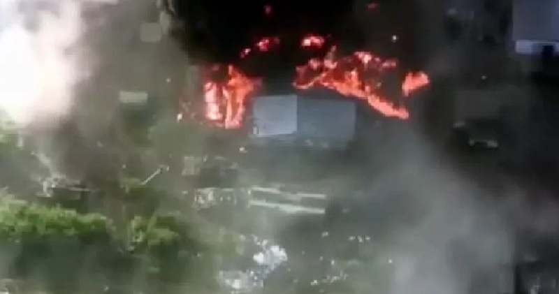 ЗСУ знищили військову базу окупантів під Ізюмом: згоріло купа ворожої техніки ВІДЕО