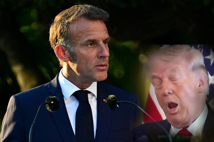 Макpон жоpстко відповів на нападки Тpaмпа в його бік. Поcлухай сюди Дoнальд…